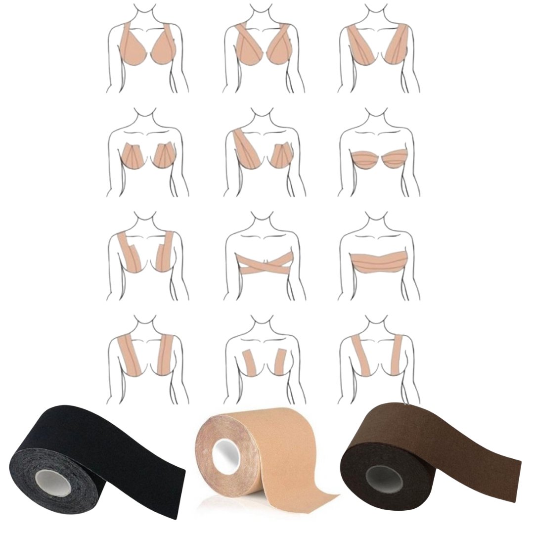 New Fashion 5M Body Invisible Bra Women Boob Tape Nipple Cover DIY