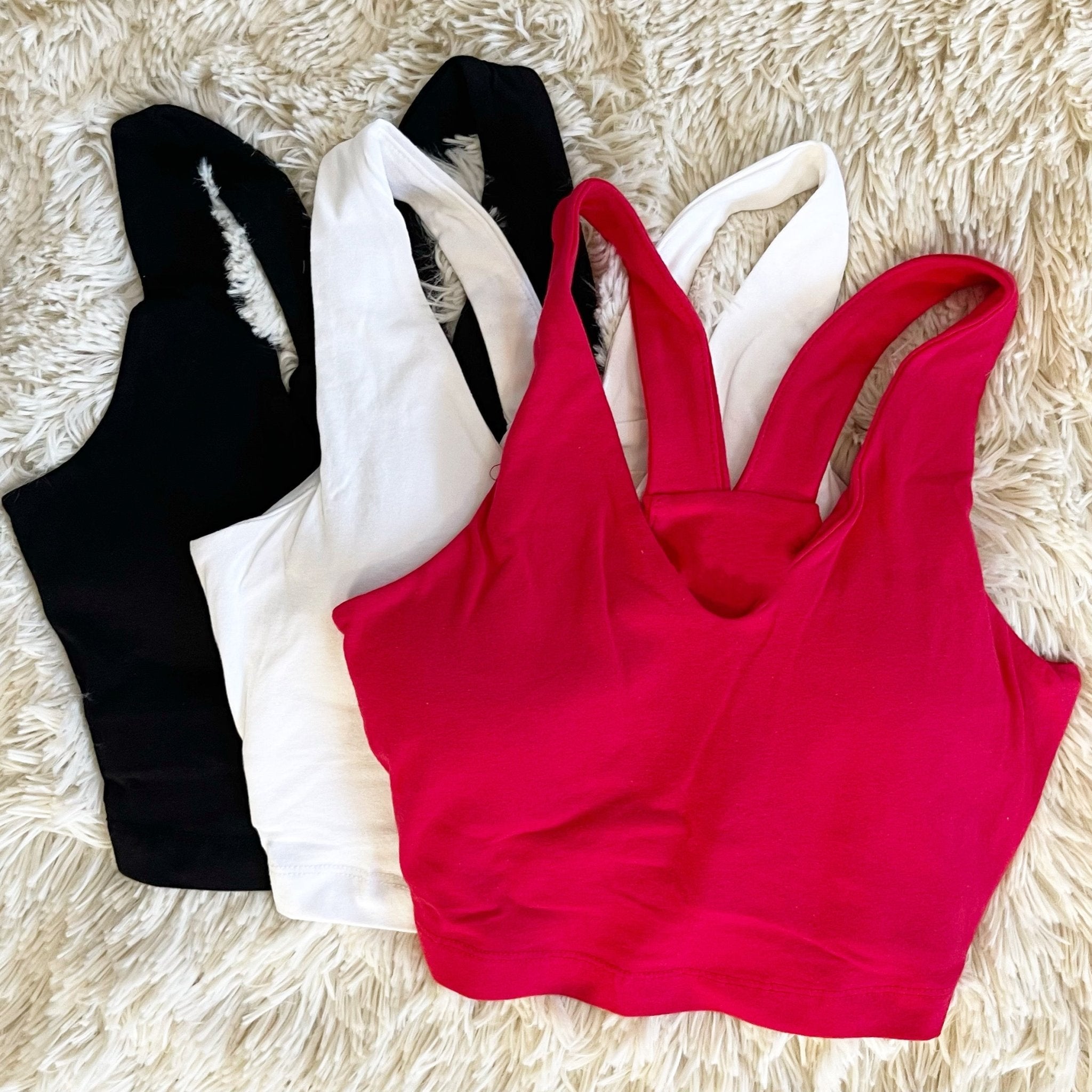 Built-in Bra Cotton Crop Top – Live Fabulously