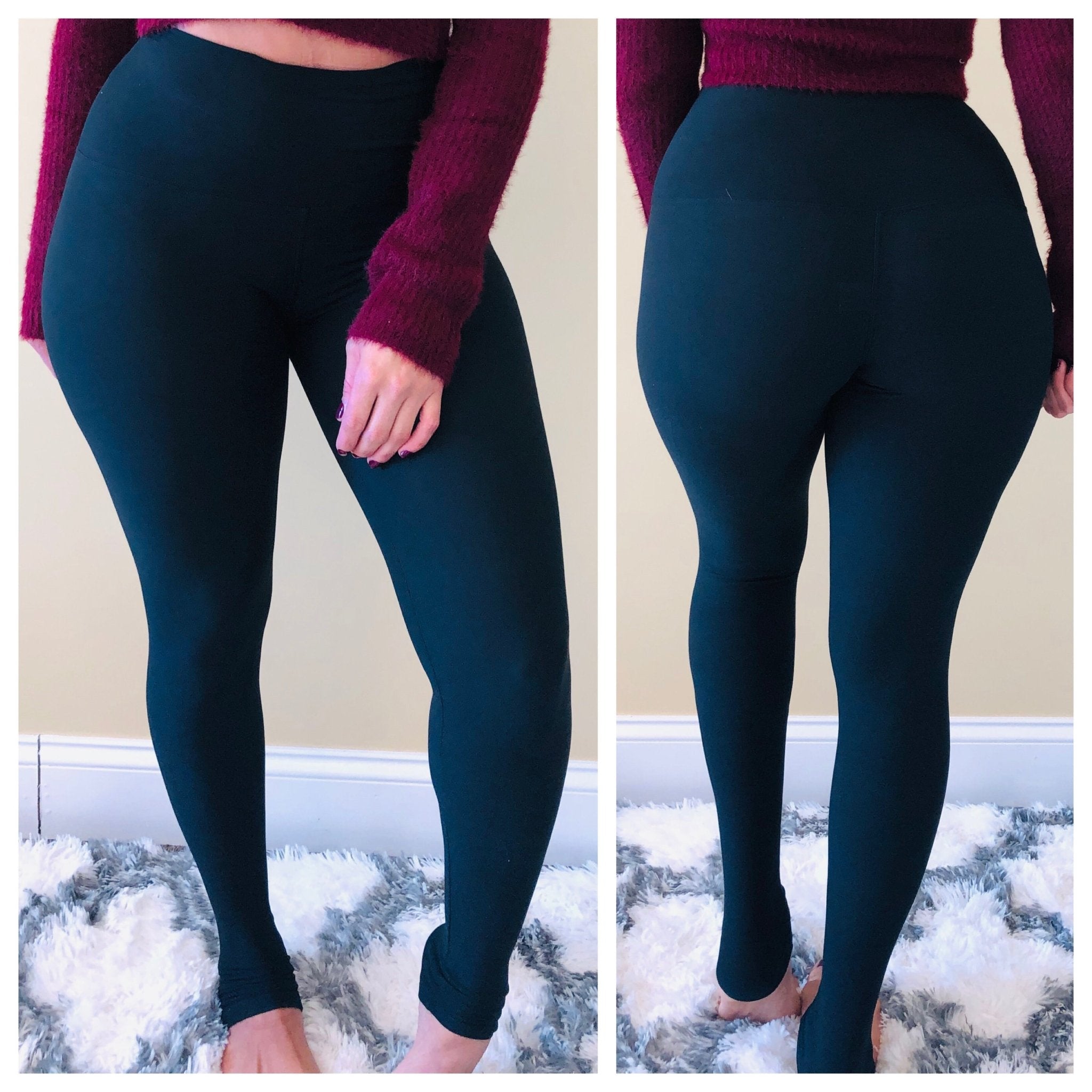 Girl's LuLaRoe Size One Size - Black Casual Leggings Lounge Pants