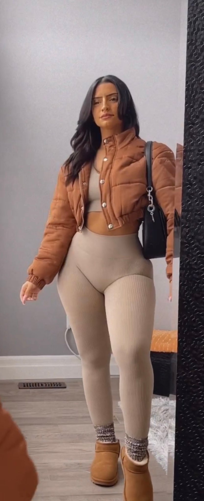 THICK WAISTBAND RIBBED LEGGINGS